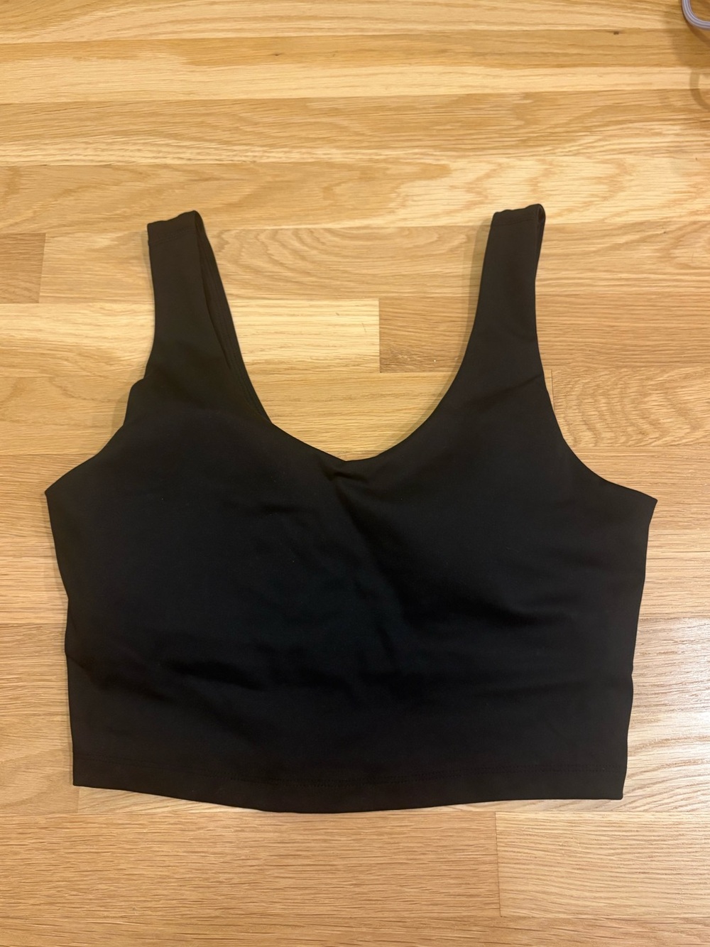 90 Degree By Reflex Cropped Tank Black Seamless Size Medium